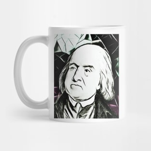 Jeremy Bentham Black and White Portrait | Jeremy Bentham Artwork 3 Mug